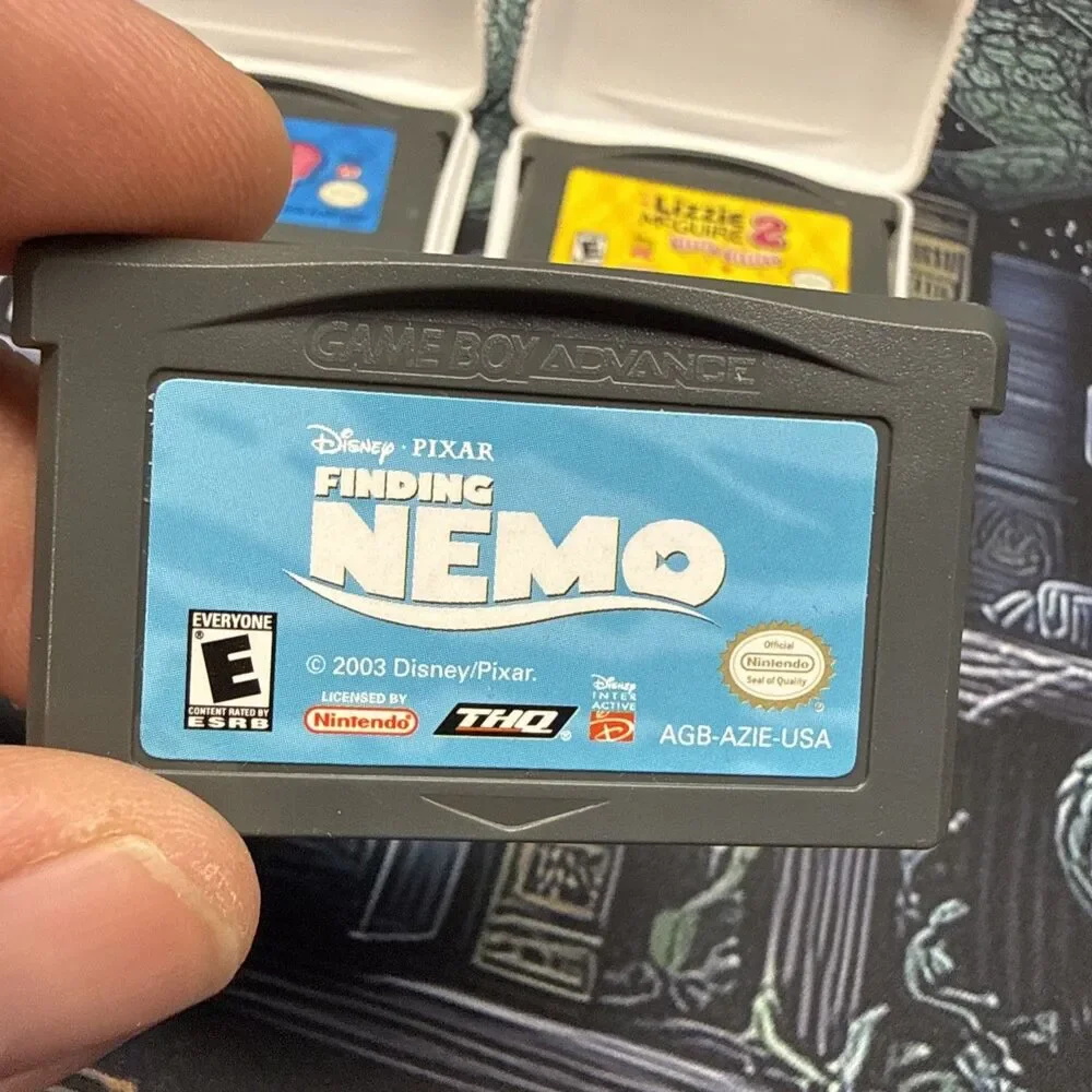 Gameboy Advance Game Lot Finding Nemo Lizzie McGuire